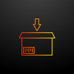 Poster - Package nolan icon. Elements of global logistics set. Simple icon for websites, web design, mobile app, info graphics