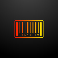 Poster - Barcode nolan icon. Elements of global logistics set. Simple icon for websites, web design, mobile app, info graphics