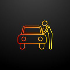 Poster - car theft nolan icon. Elements of insurance set. Simple icon for websites, web design, mobile app, info graphics