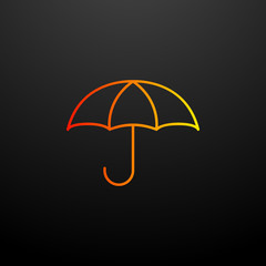 Poster - umbrella nolan icon. Elements of insurance set. Simple icon for websites, web design, mobile app, info graphics