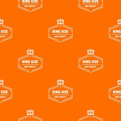 Poster - Size king pattern vector orange for any web design best