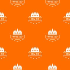 Poster - Royal size pattern vector orange for any web design best