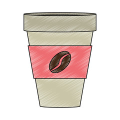 Poster - Coffee cup to go scribble