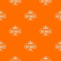 Poster - Best quality pattern vector orange for any web design best