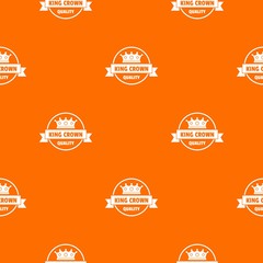 Poster - Crown award pattern vector orange for any web design best