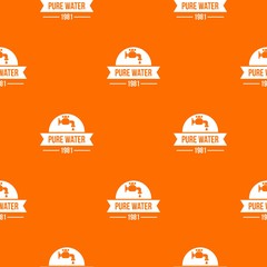 Poster - Natural pure water pattern vector orange for any web design best
