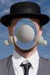 © PumpedVisuals - Portrait of a man with sphere in his head