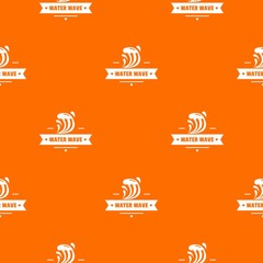 Poster - Clean wave water pattern vector orange for any web design best