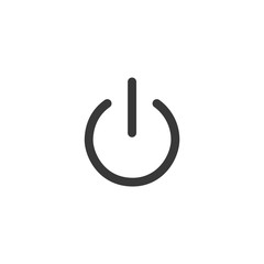 Aufkleber - Power Button Icon. On/Off switch symbol in modern style for web site and mobile app Vector Illustration. Power Button logo design inspiration