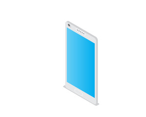 Wall Mural - mobile phone isometric creative illustration vector of graphic , mobile phone isometric illustration