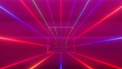 Wall Mural - VJ 80's Space Tunnel