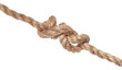 © vvoe - stevedore knot tied on thick jute rope isolated