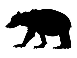 Wall Mural - silhouette of bear