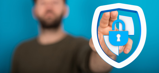 security data code digital in hand