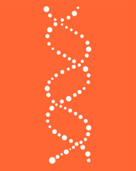 Wall Mural - Abstract structure of human DNA. Vector DNA.