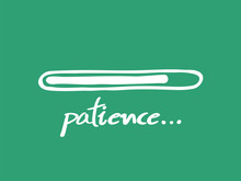 Patience Loading Bar Illustration