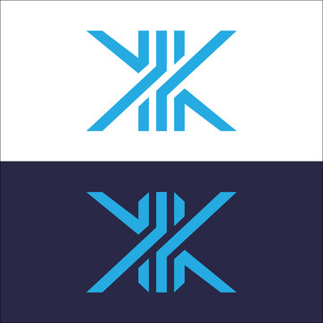 Letter K Logo Line