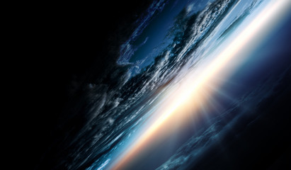 Aufkleber - Abstract planets and space background