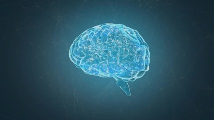 Poster - neurons inside a human brain
