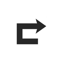 Poster - Detour vector icon isolated. direction arrow sign, road sign direction icon, vector illustration