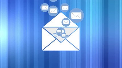 Emails messages flying