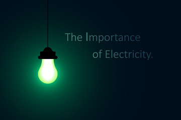 Wall Mural - the importance of electricity illustration vector.