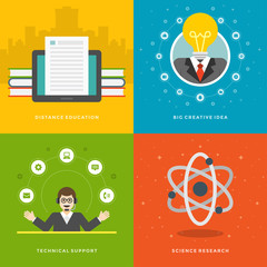 Poster - Website promotion banners templates and flat icons design.