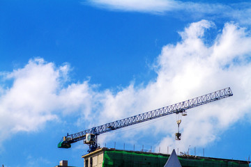 crane on construction site