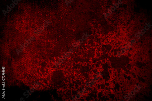 Fotografía Old red scratched wall, grungy background or texture