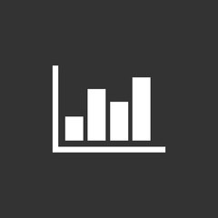 Poster - Growing graph icon, Infographic icon symbol vector