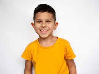 portrait of cute smiling little boy