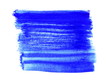 canvas print picture - Handgemalte blaue Pinselstreifen