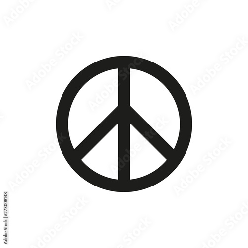 symbol of peace isolated on white background. Vector illustration