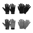 Isolated object of glove and winter icon. Collection of glove and equipment stock symbol for web.