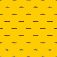 Poster - Sound wave pattern seamless vector repeat geometric yellow for any design