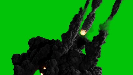 a high-quality cinematic video of a shooting star or meteor flying from the sky, lighting up the dar