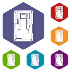 Poster - Switch icon. Simple illustration of switch vector icon for web.