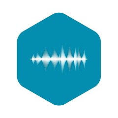 Poster - audio digital equalizer technology icon in simple style on a white background vector illustration