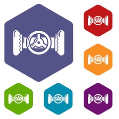 Poster - Valve icon. Simple illustration of valve vector icon for web.