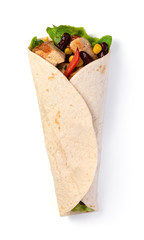 Sticker - burrito with vegetables and tortilla