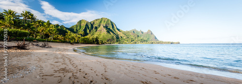 Fotografía Tunnels Beach Panorama - Haena, Kauai Hawaii