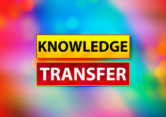 Knowledge Transfer Abstract Colorful Background Bokeh Design Illustration