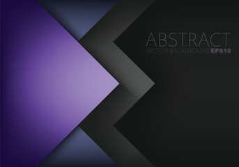 Poster - Purple triangle with black space vector background