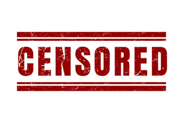 Poster - Censored Stamp square vintage grunge Texture isolated sign Vector Illustration