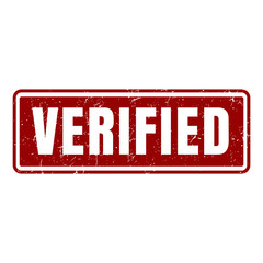 Poster - verified stamp square vintage grunge texture isolated sign vector illustration