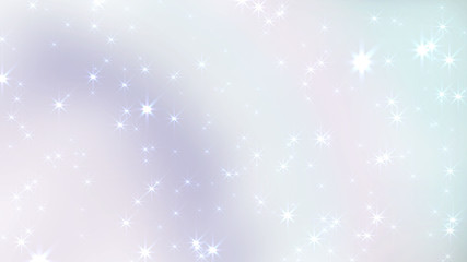 Wall Mural - holographic abstract kawaii universe princess colors fantasy pastel fairy rainbow stars and blurs ba