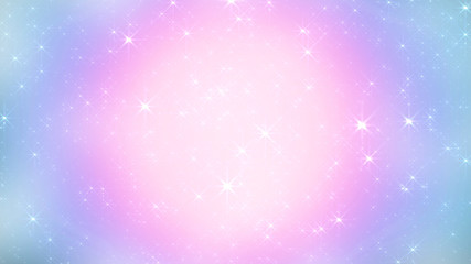 Wall Mural - holographic abstract kawaii universe princess colors fantasy pastel fairy rainbow stars and blurs ba