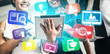 E-learning and Online Education for Student and University Concept. Graphic interface showing technology of digital training course for people to do remote learning from anywhere.