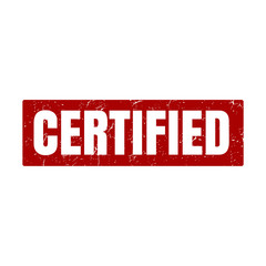 Poster - certified stamp square vintage grunge texture isolated sign vector illustration