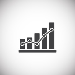 Poster - Business related icon on background for graphic and web design. Simple illustration. Internet concept symbol for website button or mobile app.